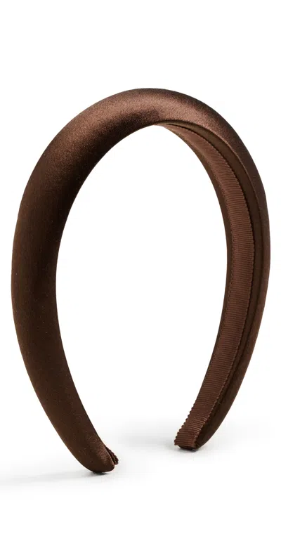 Jennifer Behr Tori Headband Espresso In Brown