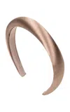 Jennifer Behr Tori Satin-finish Headband In Brown