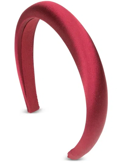 Jennifer Behr Tori Silk Headband In Red