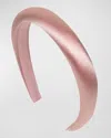 Jennifer Behr Tori Hammered Silk Headband In Peony