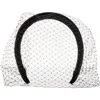 Jennifer Behr Tori Voilette Headband In Black