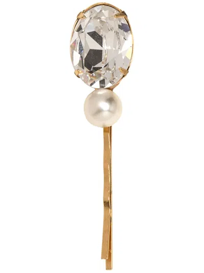 Jennifer Behr Tula Crystal-embellished Pin In Gold