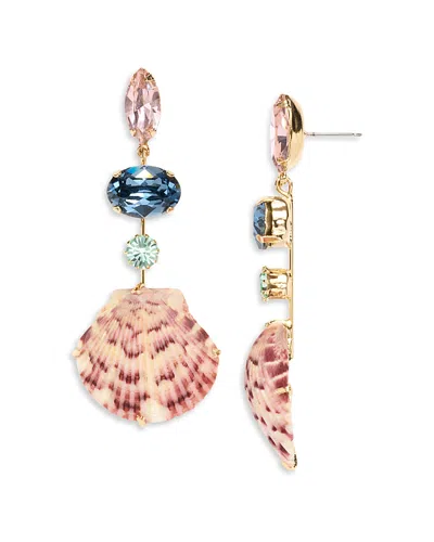 Jennifer Behr Ula Shell Drop Earrings In Gold