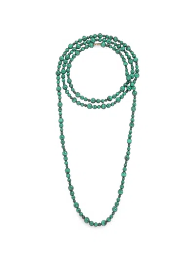 Jennifer Behr Veda Beaded Necklace In Green