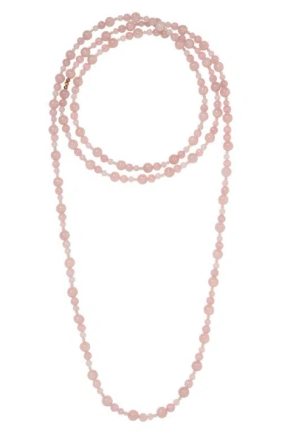 Jennifer Behr Veda Semiprecious Bead Necklace In Pink