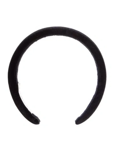 Pre-owned Jennifer Behr Velvet Headband In Black