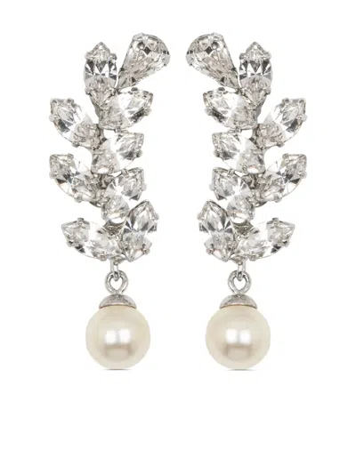 Jennifer Behr Verla Crystal Earrings In Silver