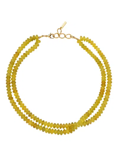 Jennifer Behr Veronica Beaded Necklace In Gold