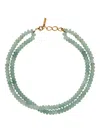 Jennifer Behr Veronica Quartz Necklace In Green