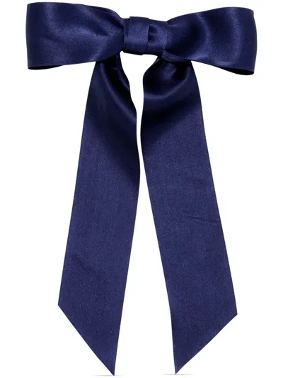 Jennifer Behr Virginia Bow Hair Clip In Blue