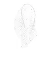 Jennifer Behr Violette Pearl-embellished Veil Headband In Cream