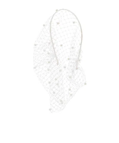 JENNIFER BEHR VOILETTE HEADBAND WITH PEARLS