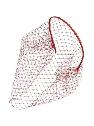 Jennifer Behr Voilette Mesh-veil Headband In Multi