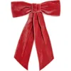 Jennifer Behr Wide Velvet Bow Barrette In Antique Rose