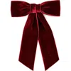 Jennifer Behr Velvet-finish Bow In Pinot