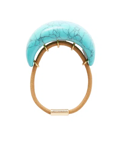 Jennifer Behr Winona Resin-embellished Hair Tie In Blue