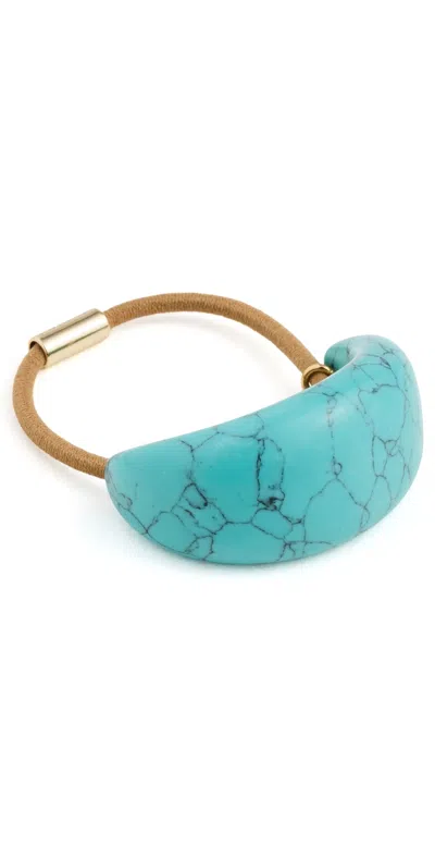 Jennifer Behr Winona Pony Wrap Turquoise In Blue