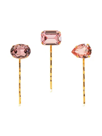 Jennifer Behr Women's 3-piece Karina Bobby Pins Set In Red
