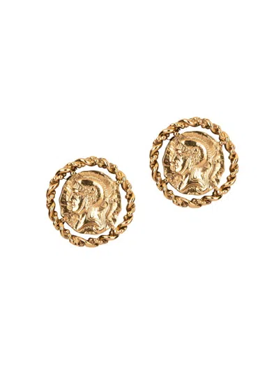 Jennifer Behr Women's Augusta 18k-gold-plated Stud Earrings In Orange
