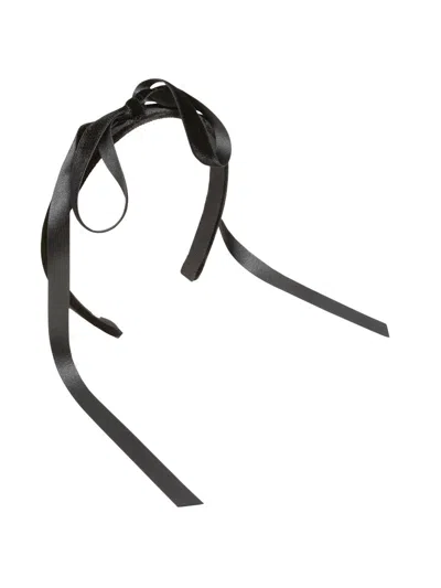 Jennifer Behr Women's Carlota Velvet Bow Headband In Black