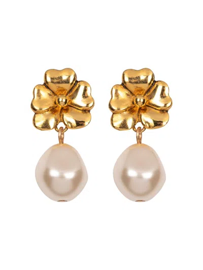 Jennifer Behr Women's Luiza 18k-gold-plated & Imitation Pearl Drop Earrings