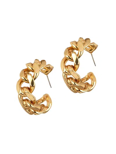 Jennifer Behr Women's Maillon 18k-gold-plated Hoop Earrings