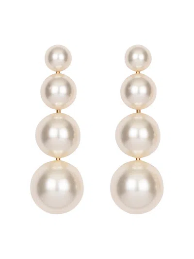Jennifer Behr Women's Palma 18k-gold-plated & Imitation Pearl Drop Earrings In White