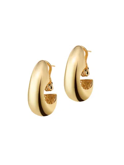 Jennifer Behr Women's The Modern Deco Miral 18k-gold-plated Or Silvertone Oval Earrings