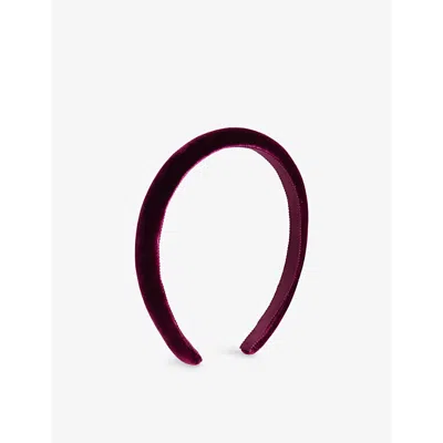 Jennifer Behr Womens Tiana Padded Velvet Headband Mulberry