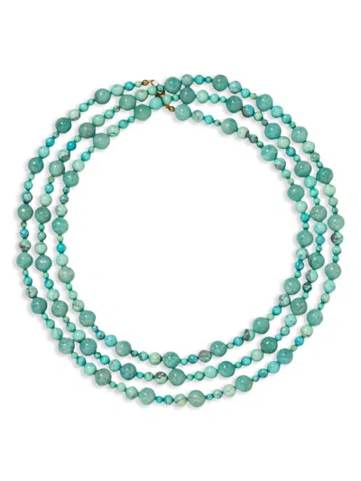 Jennifer Behr X Julia Berolzheimer Malta Necklace In Blue
