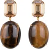 Jennifer Behr Xiomara Drop Earrings In Brown