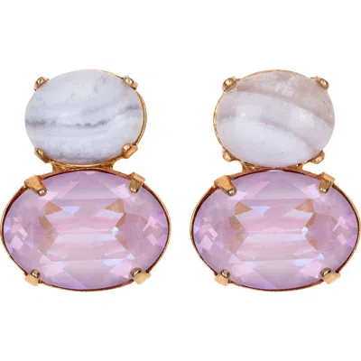 Jennifer Behr Yvette Earrings In Brown