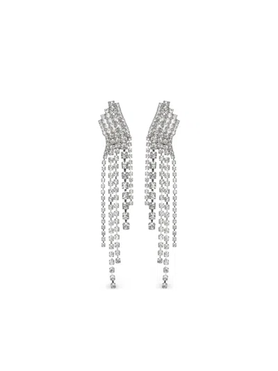 Jennifer Behr Zayla Crystal Drop Earrings In Silver