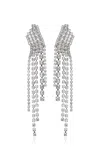 Jennifer Behr Zayla Crystal Earrings In Silver