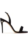 Jennifer Chamandi 105mm Vittorio Sandals In Black