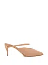 Jennifer Chamandi 65mm Mattia Heeled Pumps In Neutral