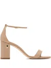 Jennifer Chamandi 85mm Massimiliano Heeled Sandals In Neutral