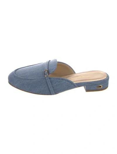 Pre-owned Jennifer Chamandi Denim Mules In Blue