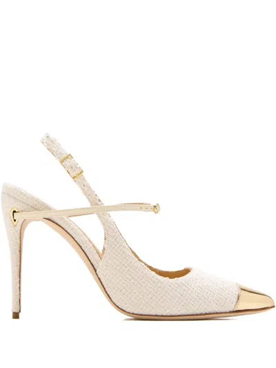 Jennifer Chamandi High-heel Pumps In White