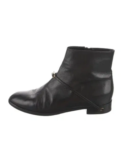 Pre-owned Jennifer Chamandi Leather Boots In Black
