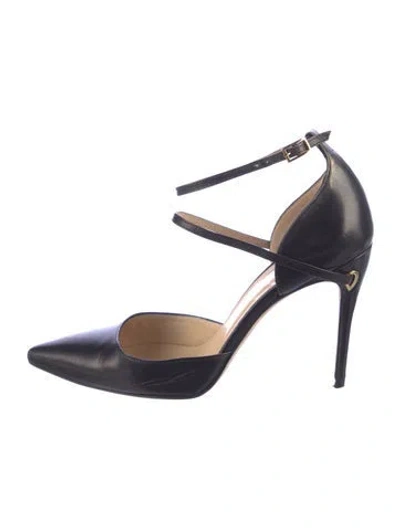 Pre-owned Jennifer Chamandi Leather Pumps In Black