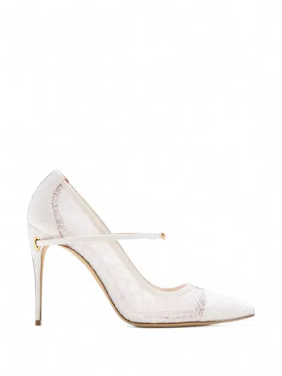 Jennifer Chamandi Lorenzo Lace Pumps In Multi