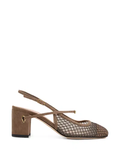 Jennifer Chamandi Mattia Slingback-pumps In Brown