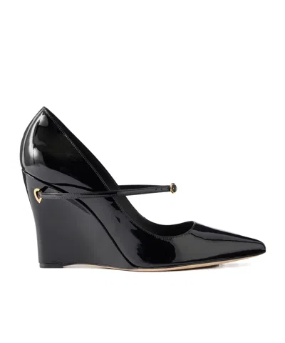 Jennifer Chamandi Lorenzo 105 Patent-leather Pumps In Black
