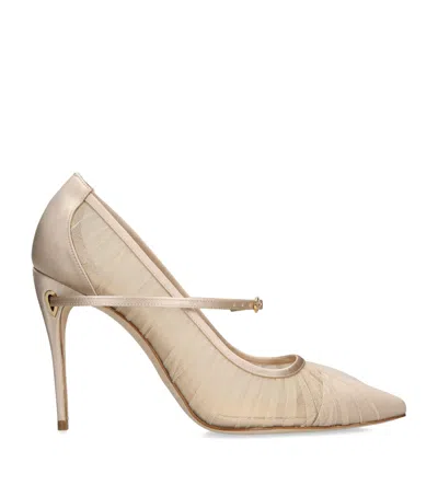 Jennifer Chamandi Tulle-satin Lorenzo Pumps 105 In Brown