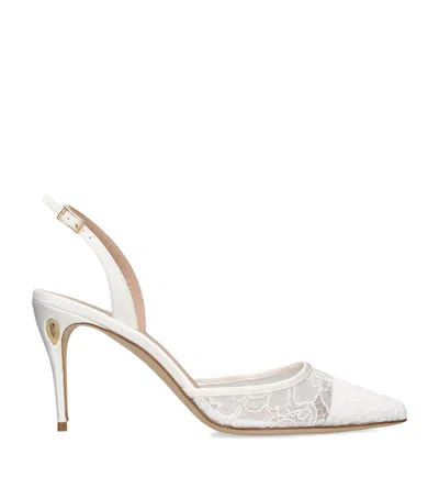 Jennifer Chamandi Vittorio Slingback Pumps 85 In White