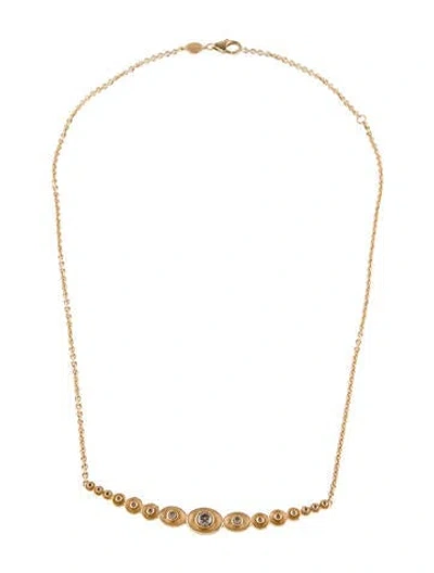 Pre-owned Jennifer Demoro 18k Diamond Stardust Graduated Collar Necklace, 17.75" In Multi