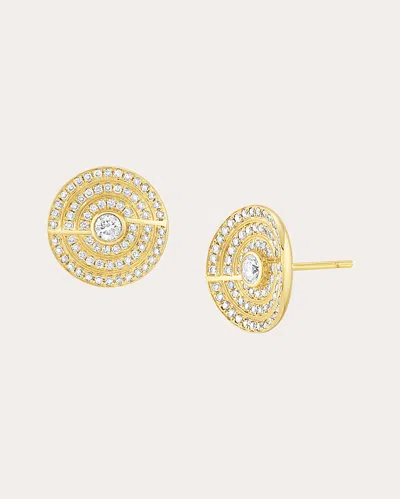 Jennifer Demoro Women's Thea 18k Gold Champagne Diamond Stud Earrings