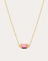 Jennifer Demoro Women's Chroma Illusion 18k Gold Multi-stone Spinner Pendant Necklace
