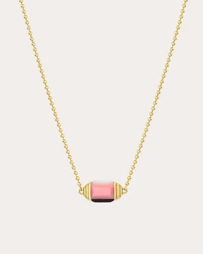 Jennifer Demoro Women's Chroma Illusion 18k Gold Multi-stone Spinner Pendant Necklace In Pink